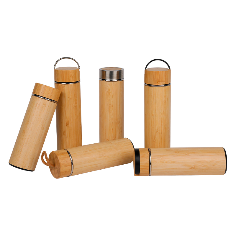 Steel Bottom Bamboo Cup With Stainless Steel Inner